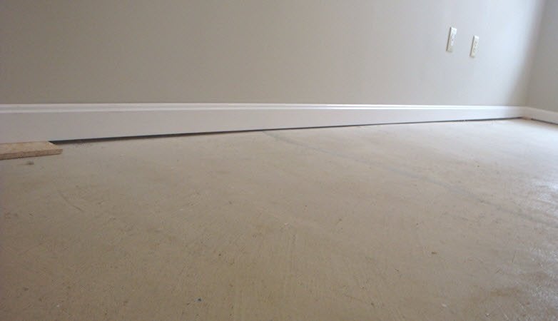 Baseboard Height Uneven Slab To Receive Carpet Contractor Talk Professional Construction And Remodeling Forum