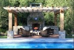 Pergola Backyard Patio Landscaping Building
