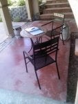 Furniture Iron Table Tile Floor